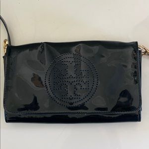 Tory Burch Black Patent clutch